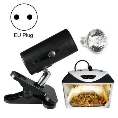 ZY-UAB Turtle Backlight UVA Heated Climbing Pet Backlight, EU Plug With Bulb(Black Short Light Stand) - Reptile Supplies by buy2fix | Online Shopping UK | buy2fix