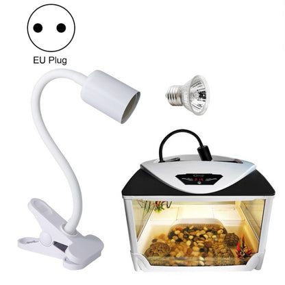 ZY-UAB Turtle Backlight UVA Heated Climbing Pet Backlight, EU Plug With Bulb(White Elbow Long Light Stand) - Reptile Supplies by buy2fix | Online Shopping UK | buy2fix