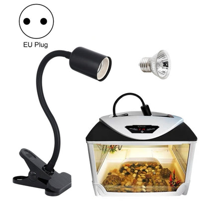 ZY-UAB Turtle Backlight UVA Heated Climbing Pet Backlight, EU Plug With Bulb(Black Elbow Long Light Stand) - Reptile Supplies by buy2fix | Online Shopping UK | buy2fix