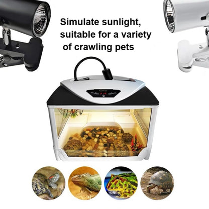 ZY-UAB Turtle Backlight UVA Heated Climbing Pet Backlight, EU Plug With Bulb(Black Elbow Long Light Stand) - Reptile Supplies by buy2fix | Online Shopping UK | buy2fix