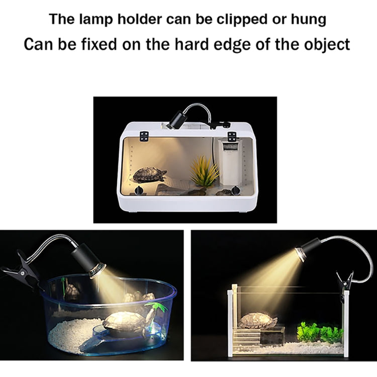 ZY-UAB Turtle Backlight UVA Heated Climbing Pet Backlight, EU Plug With Bulb( White Short Light Stand) - Reptile Supplies by buy2fix | Online Shopping UK | buy2fix