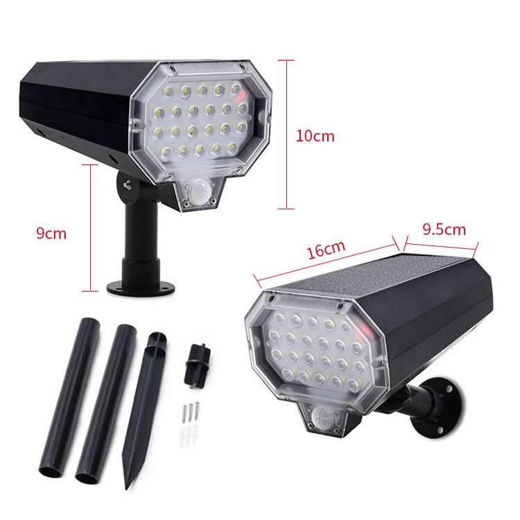 F1 Solar LED Sensor Rotate Wall Light Simulation Monitoring by buy2fix