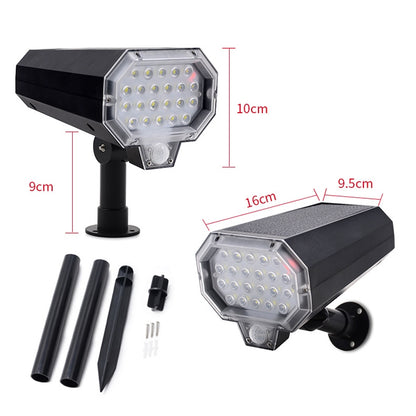 F1 Solar LED Sensor Rotate Wall Light Simulation Monitoring by buy2fix