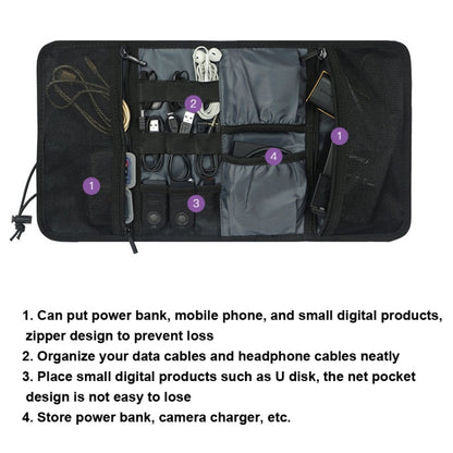 MD005 Nylon Waterproof Digital Storage Handbag(Grey) - Digital Storage Bag by buy2fix | Online Shopping UK | buy2fix