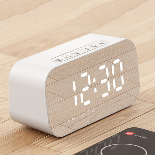 Havit M3 Subwoofer Mini Mirror Clock Bluetooth Speaker, Spsc: 1200mAh (White) - Desktop Speaker by Havit | Online Shopping UK | buy2fix