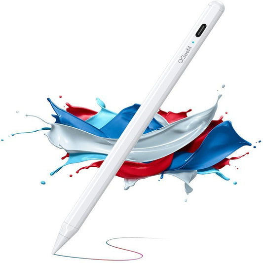 QGeeM ID706 Anti-mistouch Rechargeable Active Stylus for iPad(White) - Stylus Pen by QGeeM | Online Shopping UK | buy2fix