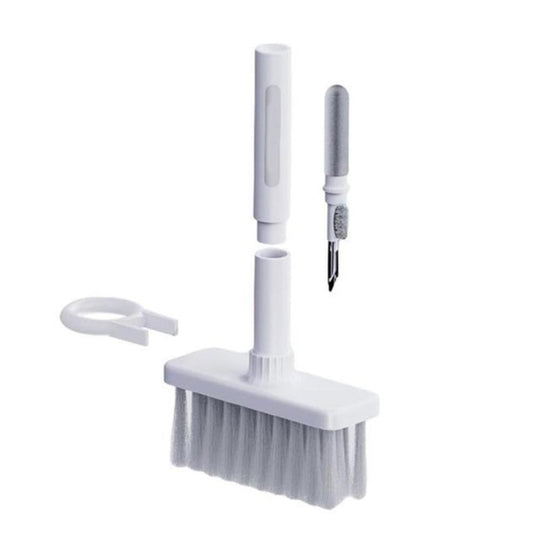 2 PCS 5 In 1 Earbud Cleaning Pen + Keyboard Cleaning Brush + Key Cap Puller(White)