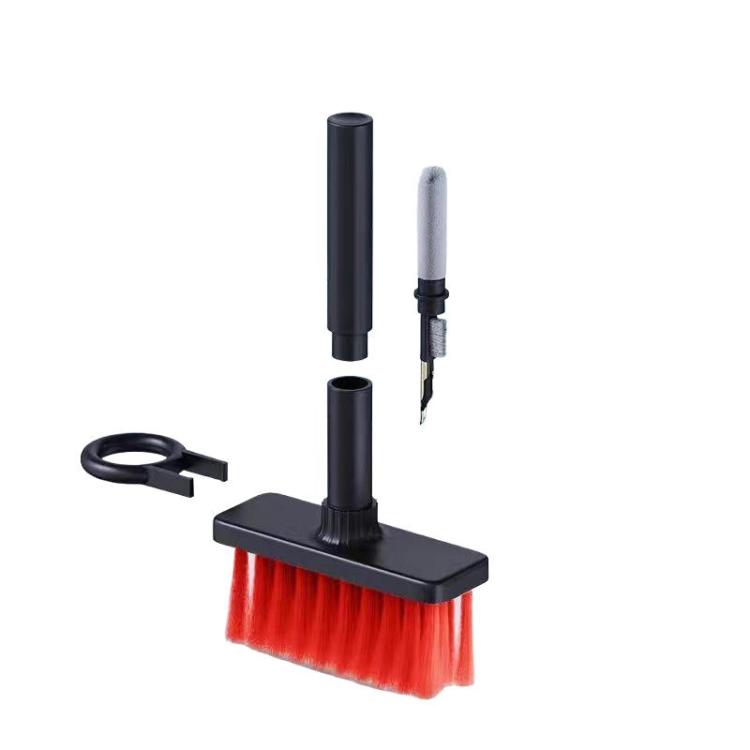 2 PCS 5 In 1 Earbud Cleaning Pen + Keyboard Cleaning Brush + Key Cap Puller(Red Black) by buy2fix