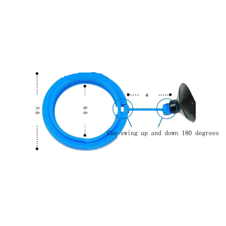 10 PCS Aquarium Fish Food Feeder, Specification: Thin Black Round - Feeders by buy2fix | Online Shopping UK | buy2fix