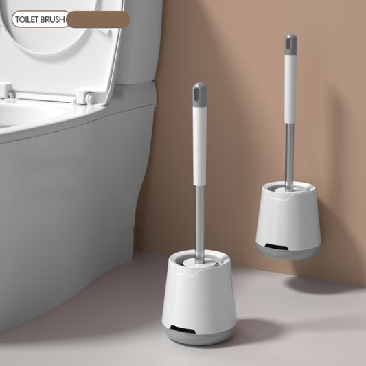 TPR Soft Glue Long-handle Toilet Brush with Base, Spec: Wall-mounted Type by buy2fix