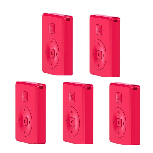 5 PCS Wireless Camera Controller Mobile Phone Multi-Function Bluetooth Selfie, Colour: G1 Red Bagged - Phone Remote Control by buy2fix | Online Shopping UK | buy2fix