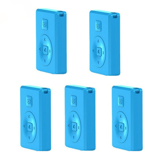 5 PCS Wireless Camera Controller Mobile Phone Multi-Function Bluetooth Selfie, Colour: G1 Blue Bagged - Phone Remote Control by buy2fix | Online Shopping UK | buy2fix