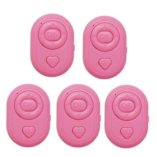 5 PCS Wireless Camera Controller Mobile Phone Multi-Function Bluetooth Selfie, Colour: S1 Pink Bagged - Phone Remote Control by buy2fix | Online Shopping UK | buy2fix