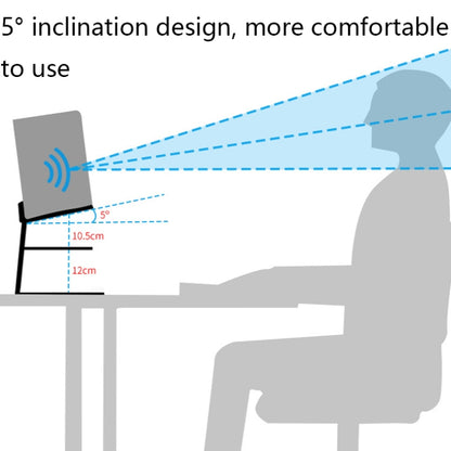 Portable Cooling All-aluminum Speaker Laptop Stand Double Layer - Speaker Bracket by buy2fix | Online Shopping UK | buy2fix