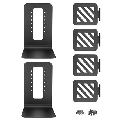 Portable Cooling All-aluminum Speaker Laptop Stand Double Layer - Speaker Bracket by buy2fix | Online Shopping UK | buy2fix