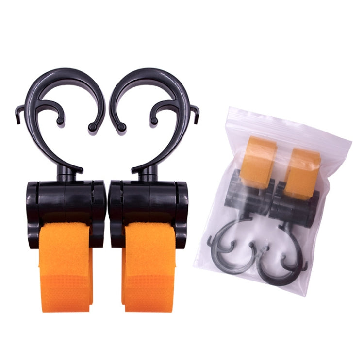 Stroller Paste Hook Car Rear Hook(Paste Hook Orange) - Strollers Accessories by buy2fix | Online Shopping UK | buy2fix