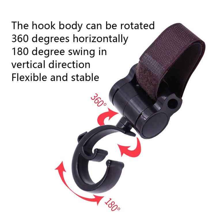 Stroller Paste Hook Car Rear Hook(Paste Hook Rose Red) - Strollers Accessories by buy2fix | Online Shopping UK | buy2fix