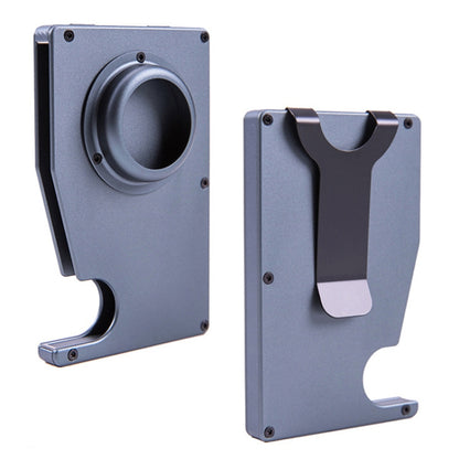 Tracker Card Holder Anti Loss RFID Wallet Card Holder for AirTag(Grey) - Wallet Series by buy2fix | Online Shopping UK | buy2fix