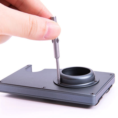 Tracker Card Holder Anti Loss RFID Wallet Card Holder for AirTag(Grey) - Wallet Series by buy2fix | Online Shopping UK | buy2fix