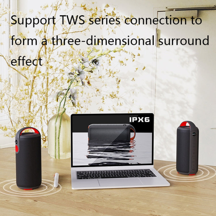 HY01 20W Outdoor Waterproof Stereo Sound Bluetooth Speaker(Black) - Waterproof Speaker by buy2fix | Online Shopping UK | buy2fix