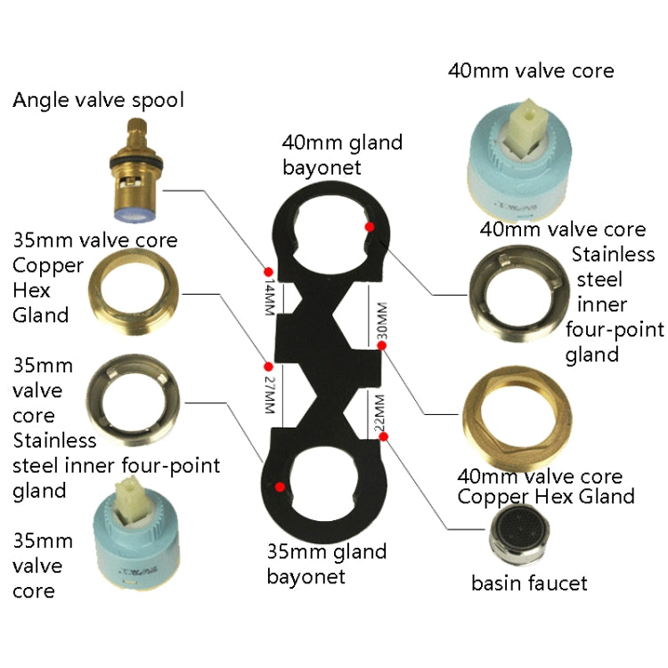 2 PCS Hose Nut Compression Cover Bubble Tool Spool Installation Repair Tool - Hex Key & Spanner by buy2fix | Online Shopping UK | buy2fix