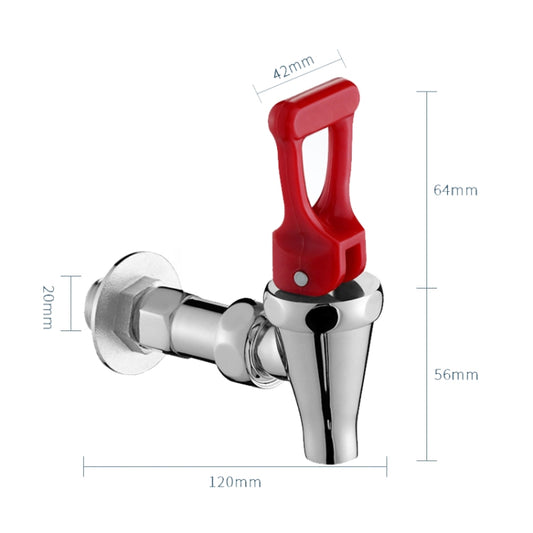 Insulation Bucket Faucet Milk Tea Water Mouth, Style: Pressing Switch Double Section 4 Points by buy2fix