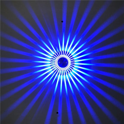 LED Aluminum Aisle Light Sunflower Corridor Lamp Decorative Light, Power source: Invisible Installation 3W(Blue) - Novelty Lighting by buy2fix | Online Shopping UK | buy2fix