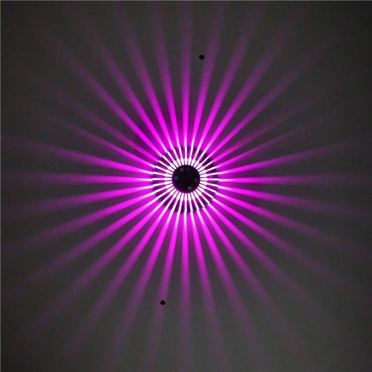 LED Aluminum Aisle Light Sunflower Corridor Lamp Decorative Light, Power source: Invisible Installation 3W(Purple) - Novelty Lighting by buy2fix | Online Shopping UK | buy2fix