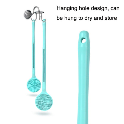 Silicone Massage Long Handle Double Sided Bath Brush(Blue) - Bath Brushes & Sponges by buy2fix | Online Shopping UK | buy2fix