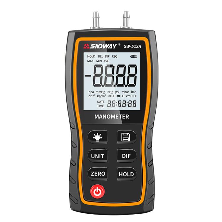 SNDWAY SW-512A Digital Handheld Differential Pressure Gauge Negative Pressure Tester - Other Tester Tool by SNDWAY | Online Shopping UK | buy2fix