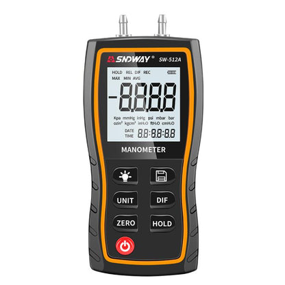 SNDWAY SW-512A Digital Handheld Differential Pressure Gauge Negative Pressure Tester - Other Tester Tool by SNDWAY | Online Shopping UK | buy2fix