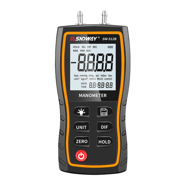 SNDWAY SW-512B Digital Handheld Differential Pressure Gauge Negative Pressure Tester - Other Tester Tool by SNDWAY | Online Shopping UK | buy2fix