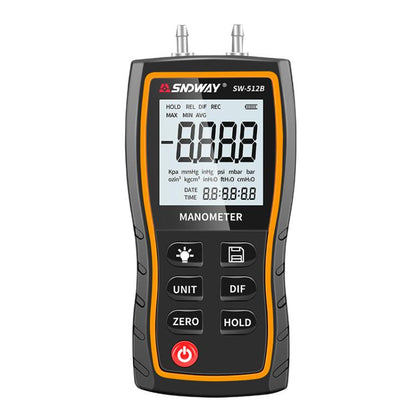 SNDWAY SW-512B Digital Handheld Differential Pressure Gauge Negative Pressure Tester - Other Tester Tool by SNDWAY | Online Shopping UK | buy2fix