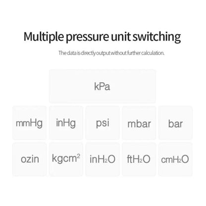 SNDWAY SW-512B Digital Handheld Differential Pressure Gauge Negative Pressure Tester - Other Tester Tool by SNDWAY | Online Shopping UK | buy2fix