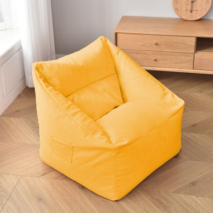 Loafers Sofa BagSkeletonless Coat, Unfilled, Specification: Chair Cloth Cover(Bright Yellow) by buy2fix