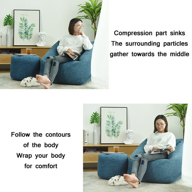 Loafers Sofa BagSkeletonless Coat, Unfilled, Specification: Chair Cloth Cover(Bright Yellow) by buy2fix