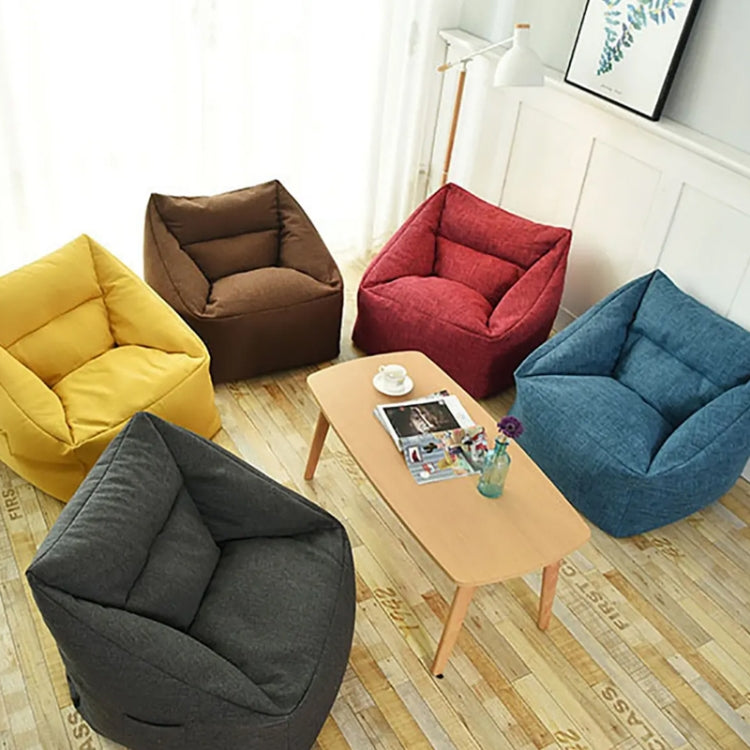 Loafers Sofa BagSkeletonless Coat, Unfilled, Specification: Chair Cloth Cover(Bright Yellow) by buy2fix