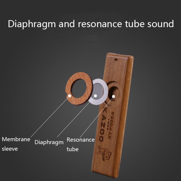 ADL07 Wooden Environmental Protection Portable Kazoo(ADL07) - Wind Instrument Accessories by buy2fix | Online Shopping UK | buy2fix