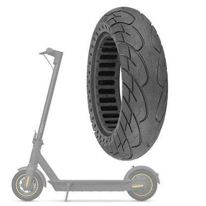 10 Inch Soid Tire Shock Absoption Tubeless Honeycomb Tyre for Ninebot Max G30 by buy2fix
