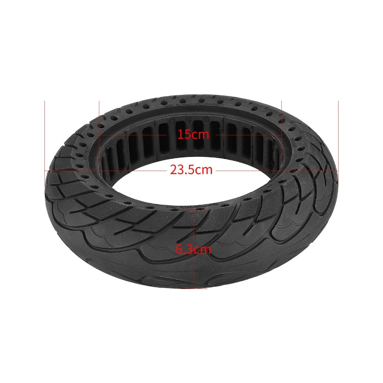 10 Inch Soid Tire Shock Absoption Tubeless Honeycomb Tyre for Ninebot Max G30 by buy2fix