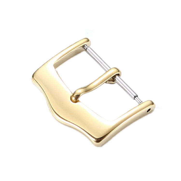 5pcs IP Plated Stainless Steel Pin Buckle Watch Accessories, Color: Gold 20mm - Watch Parts & Tools by buy2fix | Online Shopping UK | buy2fix