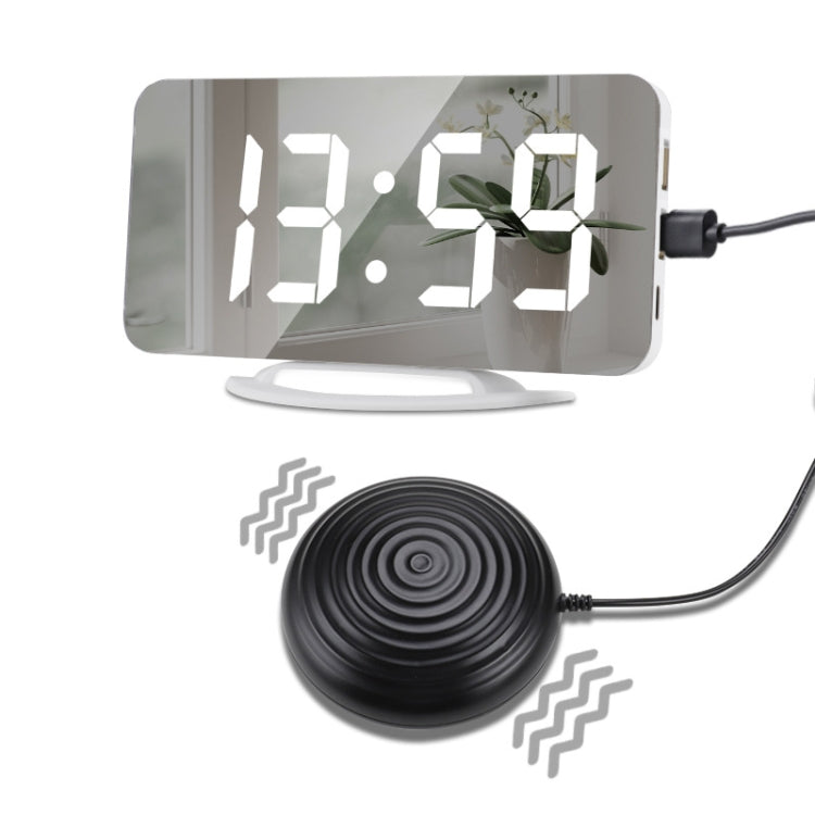 TS-8202 Multifunctional LED Vibration Mirroring USB Alarm Clock by buy2fix