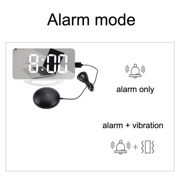 TS-8202 Multifunctional LED Vibration Mirroring USB Alarm Clock by buy2fix