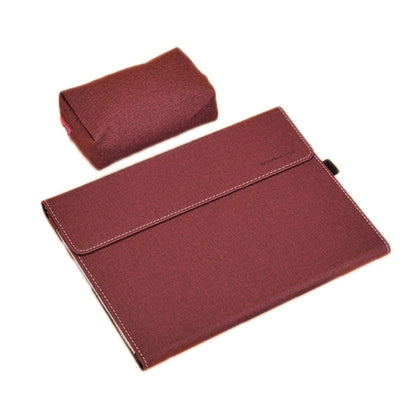 All-Inclusive Drop Case For Microsoft Surface Pro 8, Color: TPU Soft Shell Wine Red With Power Pack - Others by buy2fix | Online Shopping UK | buy2fix