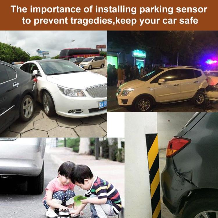 Wireless Radar with LED Display Automatic Alarm Reversing Assist(PZ314W) - Radar Detectors by buy2fix | Online Shopping UK | buy2fix