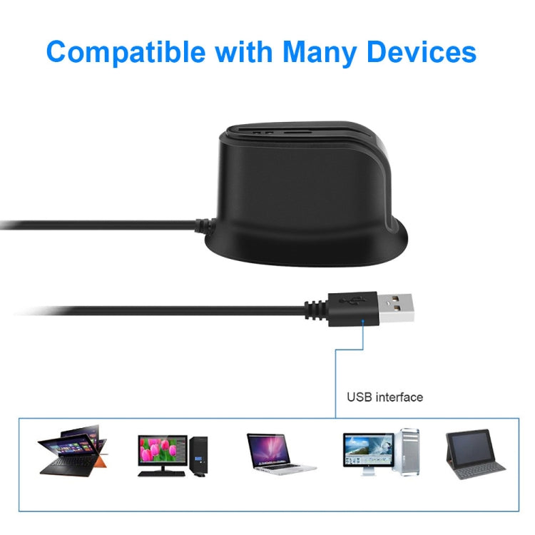 Rocketek  SCR812 USB 2.0 Smart Card Reader IC ID CAC TF Card Reader(Black) -  by Rocketek | Online Shopping UK | buy2fix