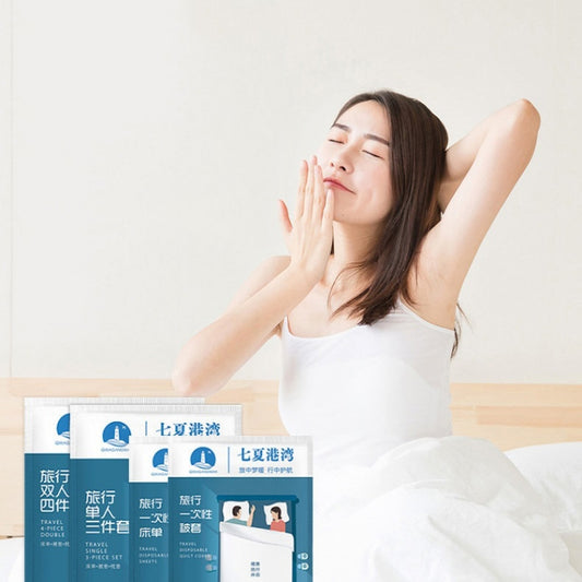 2 PCS Travel Hotel Supplies Disposable Anti-dirty Pillowcase Sheet Quilt Cover Quilt Cover For 1 Person 190x220cm by buy2fix