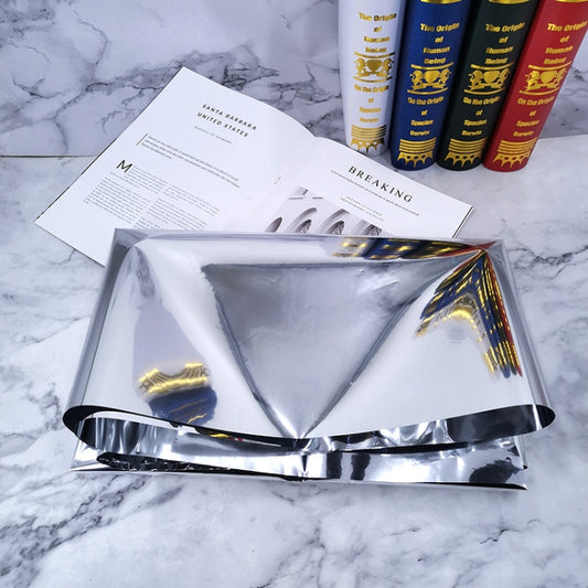 Photo Background Paper Wrinkled Reflective Tin Foil Paper, Specification: Reflective Paper 1x5m by buy2fix