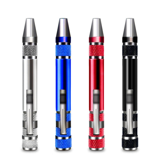 8 In 1 Screwdriver Aluminum Alloy Combination Disassembly Pen Repair Screwdriver(Red) by buy2fix