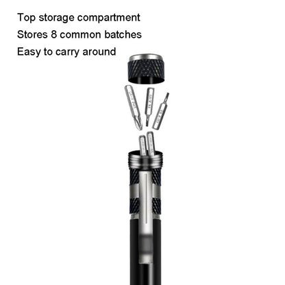 8 In 1 Screwdriver Aluminum Alloy Combination Disassembly Pen Repair Screwdriver(Black) - Screwdriver Tools by buy2fix | Online Shopping UK | buy2fix